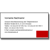 Business Cards with graphic  / Landscape format - Foto and Graphic upload - black text